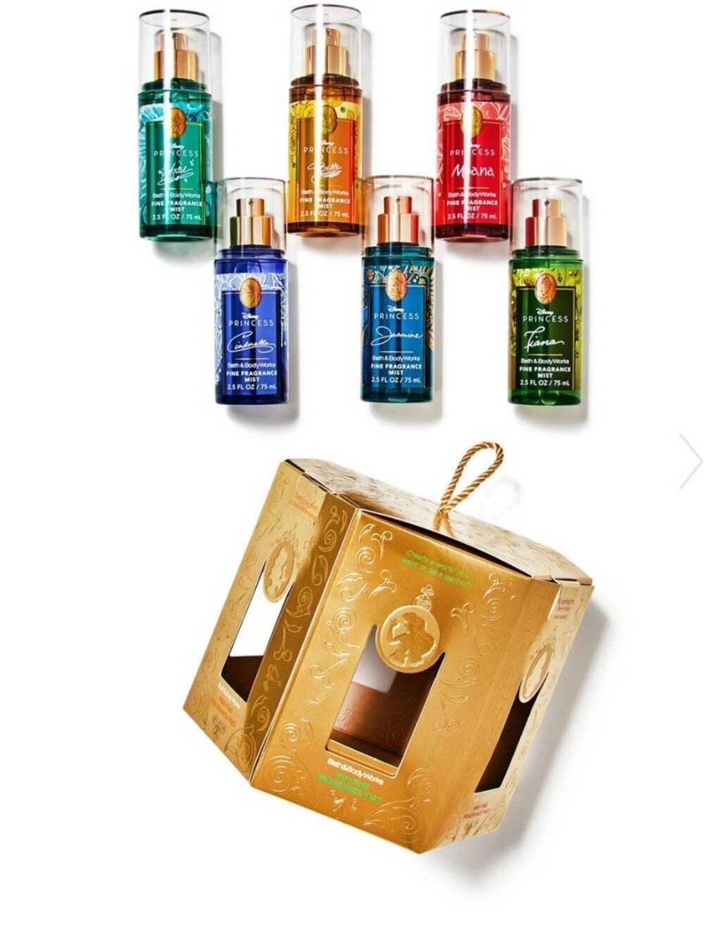 Bath And Body Work Disney Princess Mini Spray Set